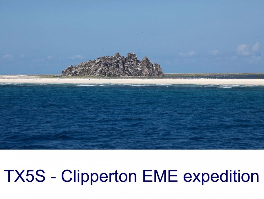 EME expedice na Clipperton 50 a 1296 MHz