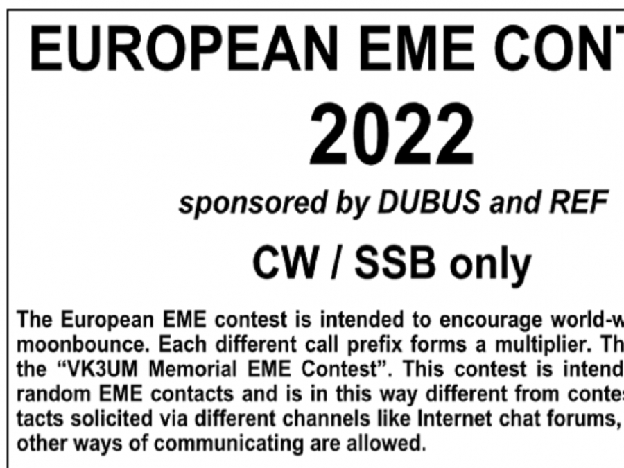 Výsledky EME DUBUS 2022